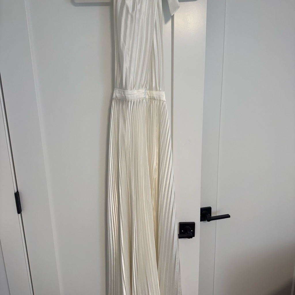 L’idee Renaissance Split Gown In Blanc